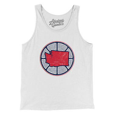 Washington Basketball Men/Unisex Tank Top-Allegiant Goods Co. Vintage Sports Apparel