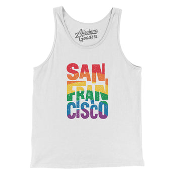 San Francisco California Pride Men/Unisex Tank Top-Allegiant Goods Co. Vintage Sports Apparel