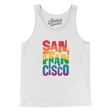 San Francisco California Pride Men/Unisex Tank Top-Allegiant Goods Co. Vintage Sports Apparel