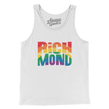 Richmond Virginia Pride Men/Unisex Tank Top-White-Allegiant Goods Co. Vintage Sports Apparel