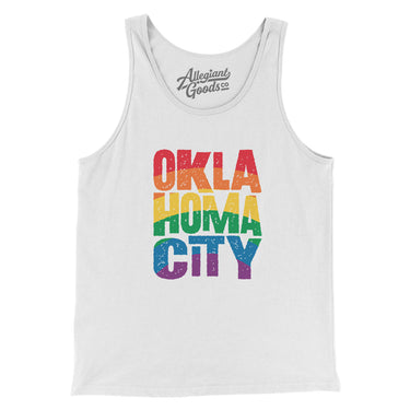 Oklahoma City Oklahoma Pride Men/Unisex Tank Top-Allegiant Goods Co. Vintage Sports Apparel