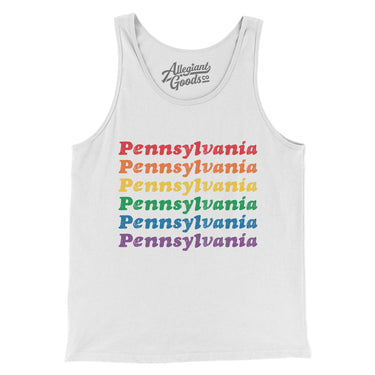 Pennsylvania Pride Men/Unisex Tank Top-Allegiant Goods Co. Vintage Sports Apparel