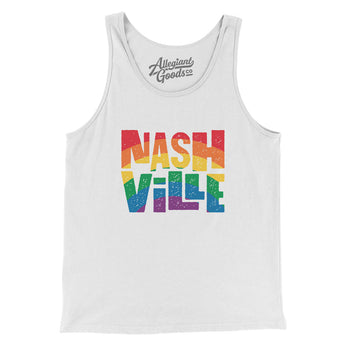 Nashville Tennessee Pride Men/Unisex Tank Top-White-Allegiant Goods Co. Vintage Sports Apparel