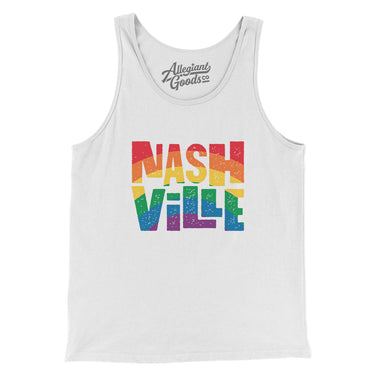 Nashville Tennessee Pride Men/Unisex Tank Top-Allegiant Goods Co. Vintage Sports Apparel