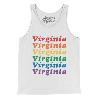 Virginia Pride Men/Unisex Tank Top-Allegiant Goods Co. Vintage Sports Apparel