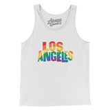 Los Angeles California Pride Men/Unisex Tank Top-Allegiant Goods Co. Vintage Sports Apparel