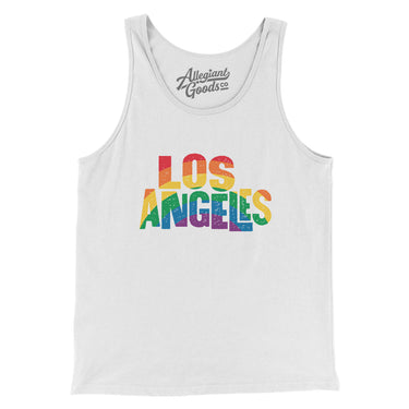 Los Angeles California Pride Men/Unisex Tank Top-Allegiant Goods Co. Vintage Sports Apparel