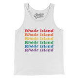 Rhode Island Pride Men/Unisex Tank Top-Allegiant Goods Co. Vintage Sports Apparel