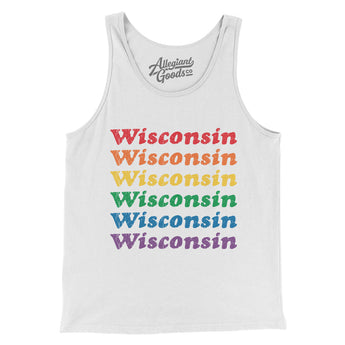 Wisconsin Pride Men/Unisex Tank Top-Allegiant Goods Co. Vintage Sports Apparel