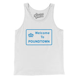 Welcome To Poundtown Men/Unisex Tank Top-Allegiant Goods Co. Vintage Sports Apparel