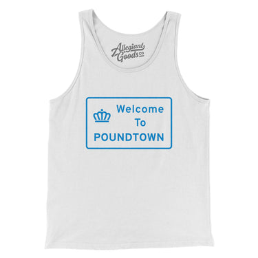Welcome To Poundtown Men/Unisex Tank Top-Allegiant Goods Co. Vintage Sports Apparel