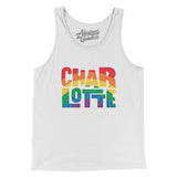 Charlotte North Carolina Pride Men/Unisex Tank Top-Allegiant Goods Co. Vintage Sports Apparel