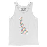 Delaware Pride State Men/Unisex Tank Top-Allegiant Goods Co. Vintage Sports Apparel