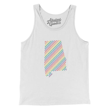 Alabama Pride State Men/Unisex Tank Top-Allegiant Goods Co. Vintage Sports Apparel
