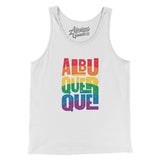 Albuquerque New Mexico Pride Men/Unisex Tank Top-Allegiant Goods Co. Vintage Sports Apparel