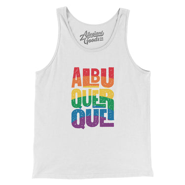 Albuquerque New Mexico Pride Men/Unisex Tank Top-Allegiant Goods Co. Vintage Sports Apparel