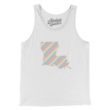 Louisiana Pride State Men/Unisex Tank Top-Allegiant Goods Co. Vintage Sports Apparel
