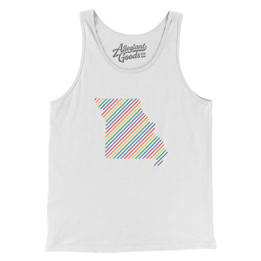 Missouri Pride State Men/Unisex Tank Top-Allegiant Goods Co. Vintage Sports Apparel