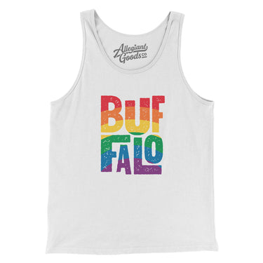 Buffalo New York Pride Men/Unisex Tank Top-Allegiant Goods Co. Vintage Sports Apparel