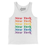 New York Pride Men/Unisex Tank Top-Allegiant Goods Co. Vintage Sports Apparel