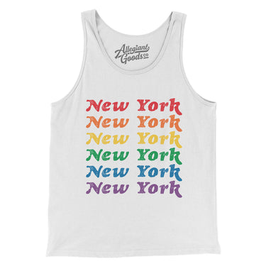 New York Pride Men/Unisex Tank Top-Allegiant Goods Co. Vintage Sports Apparel