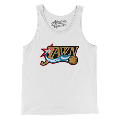 Basketball Jawn Men/Unisex Tank Top-White-Allegiant Goods Co. Vintage Sports Apparel