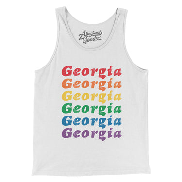 Georgia Pride Men/Unisex Tank Top-Allegiant Goods Co. Vintage Sports Apparel