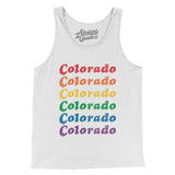 Colorado Pride Men/Unisex Tank Top-Allegiant Goods Co. Vintage Sports Apparel