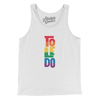 Toledo Ohio Pride Men/Unisex Tank Top-Allegiant Goods Co. Vintage Sports Apparel