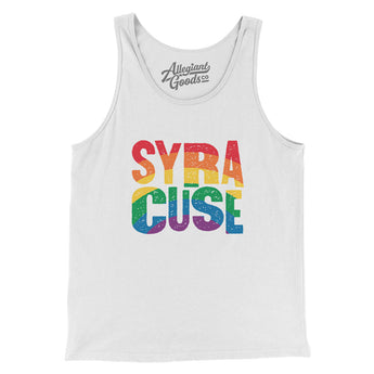 Syracuse New York Pride Men/Unisex Tank Top-Allegiant Goods Co. Vintage Sports Apparel