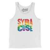 Syracuse New York Pride Men/Unisex Tank Top-Allegiant Goods Co. Vintage Sports Apparel