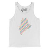 Maine Pride State Men/Unisex Tank Top-Allegiant Goods Co. Vintage Sports Apparel