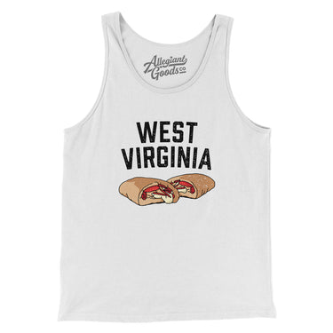 West Virginia Pepperoni Roll Men/Unisex Tank Top-Allegiant Goods Co. Vintage Sports Apparel
