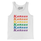 Kansas Pride Men/Unisex Tank Top-Allegiant Goods Co. Vintage Sports Apparel