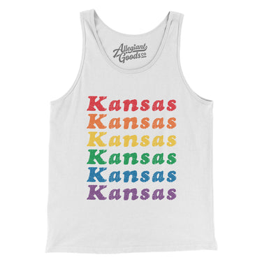 Kansas Pride Men/Unisex Tank Top-Allegiant Goods Co. Vintage Sports Apparel