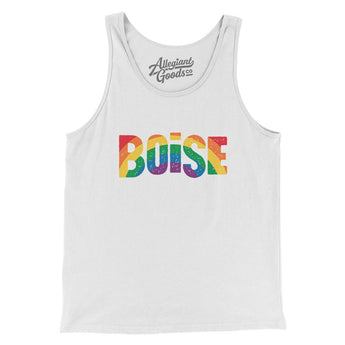 Boise Idaho Pride Men/Unisex Tank Top-Allegiant Goods Co. Vintage Sports Apparel