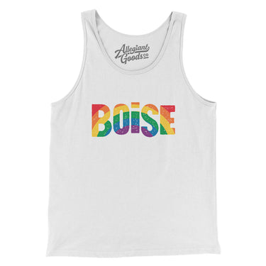 Boise Idaho Pride Men/Unisex Tank Top-Allegiant Goods Co. Vintage Sports Apparel