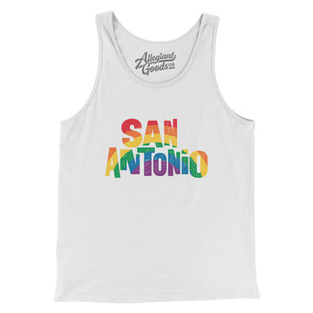 San Antonio Texas Pride Men/Unisex Tank Top-Allegiant Goods Co. Vintage Sports Apparel