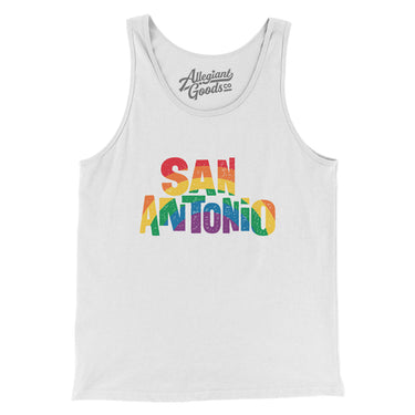 San Antonio Texas Pride Men/Unisex Tank Top-Allegiant Goods Co. Vintage Sports Apparel