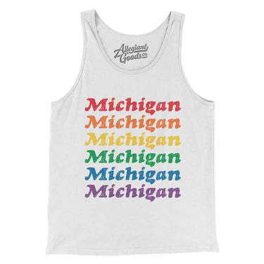 Michigan Pride Men/Unisex Tank Top-Allegiant Goods Co. Vintage Sports Apparel