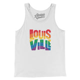 Louisville Kentucky Pride Men/Unisex Tank Top-Allegiant Goods Co. Vintage Sports Apparel