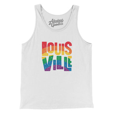 Louisville Kentucky Pride Men/Unisex Tank Top-Allegiant Goods Co. Vintage Sports Apparel