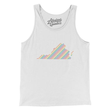 Virginia Pride State Men/Unisex Tank Top-Allegiant Goods Co. Vintage Sports Apparel