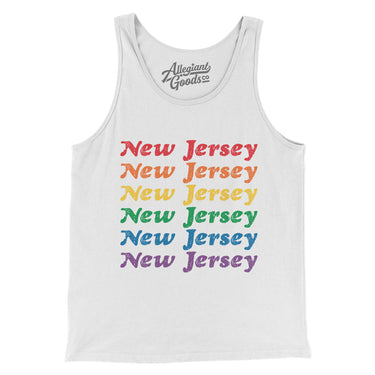 New Jersey Pride Men/Unisex Tank Top-Allegiant Goods Co. Vintage Sports Apparel