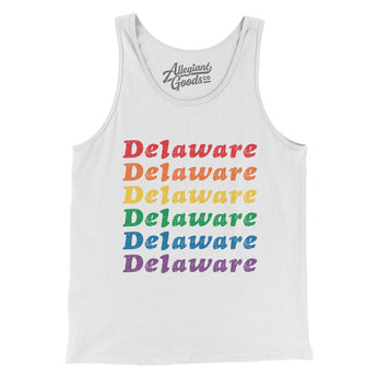 Delaware Pride Men/Unisex Tank Top-Allegiant Goods Co. Vintage Sports Apparel