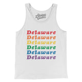 Delaware Pride Men/Unisex Tank Top-Allegiant Goods Co. Vintage Sports Apparel