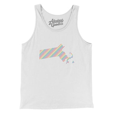 Massachusetts Pride State Men/Unisex Tank Top-Allegiant Goods Co. Vintage Sports Apparel