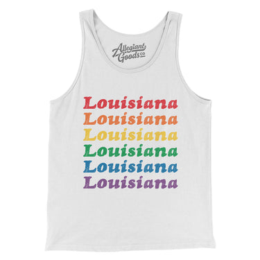 Louisiana Pride Men/Unisex Tank Top-Allegiant Goods Co. Vintage Sports Apparel