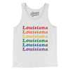 Louisiana Pride Men/Unisex Tank Top-White-Allegiant Goods Co. Vintage Sports Apparel