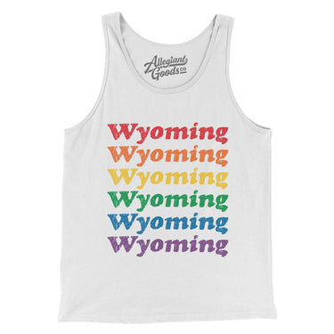 Wyoming Pride Men/Unisex Tank Top-Allegiant Goods Co. Vintage Sports Apparel